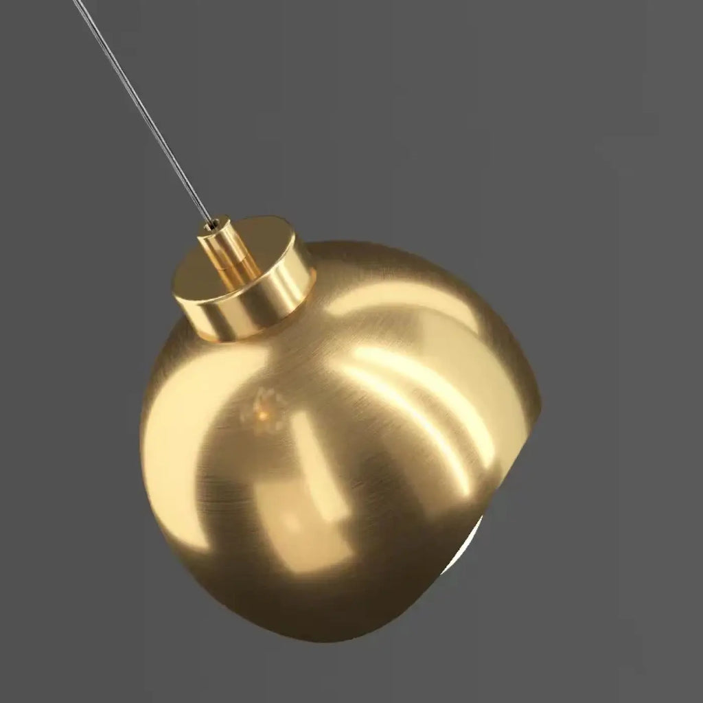 Pendelleuchte Duo Schwarz und Gold Design