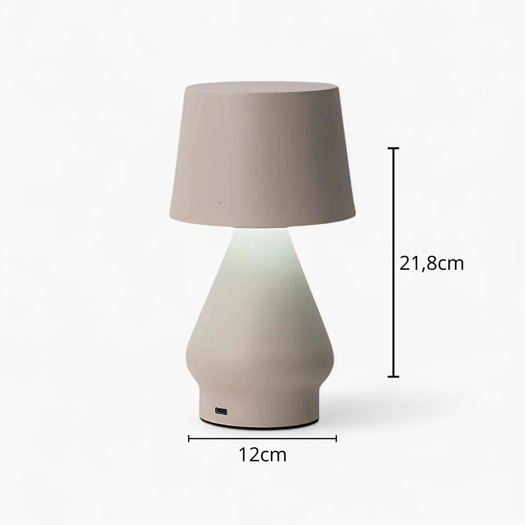 Nachttischlampe Terrakotta