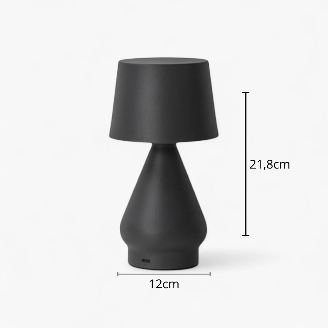 Nachttischlampe Terrakotta
