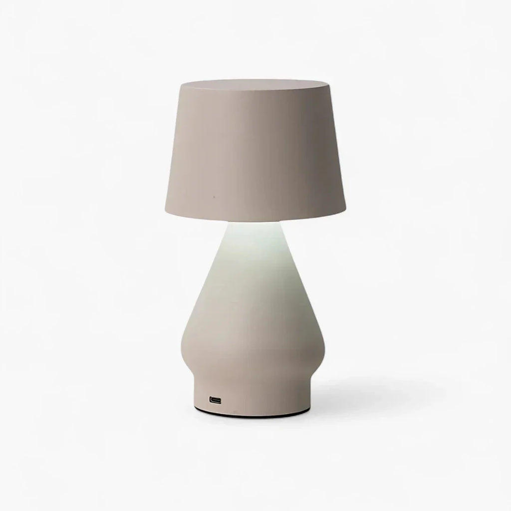 Nachttischlampe Terrakotta