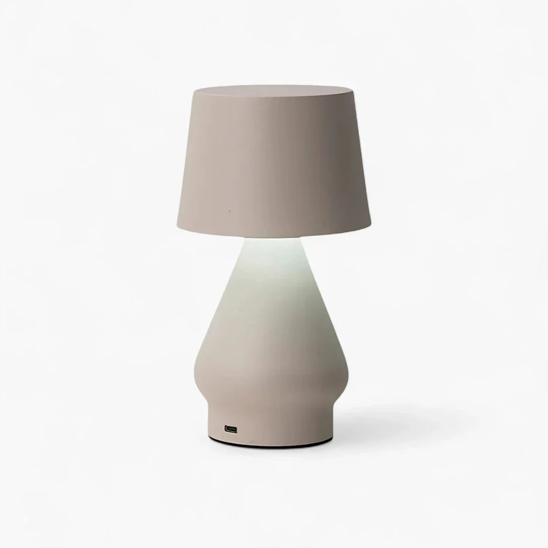 Nachttischlampe Terrakotta
