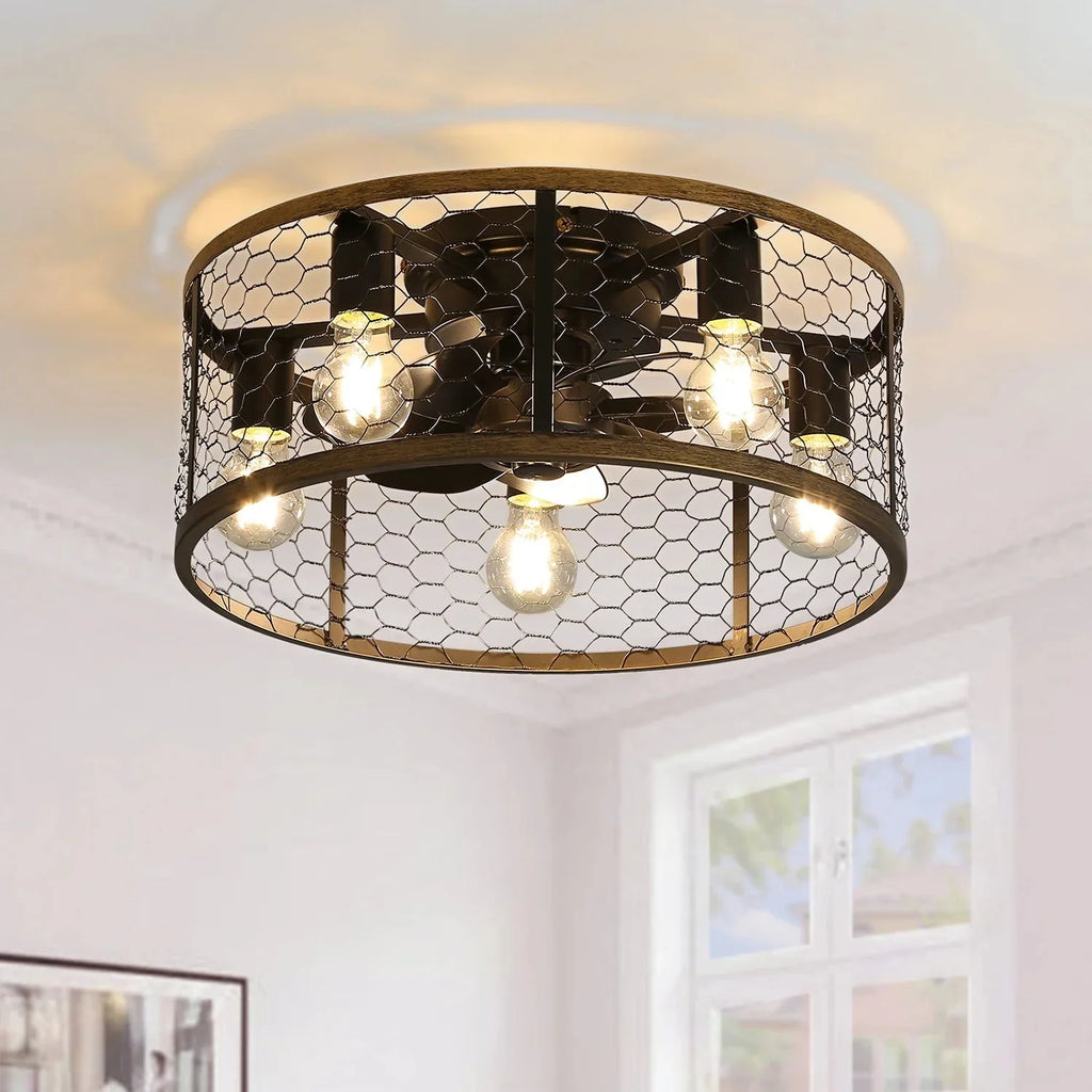 Marengo | Käfig-Ventilator LED Fernbedienung 51 cm
