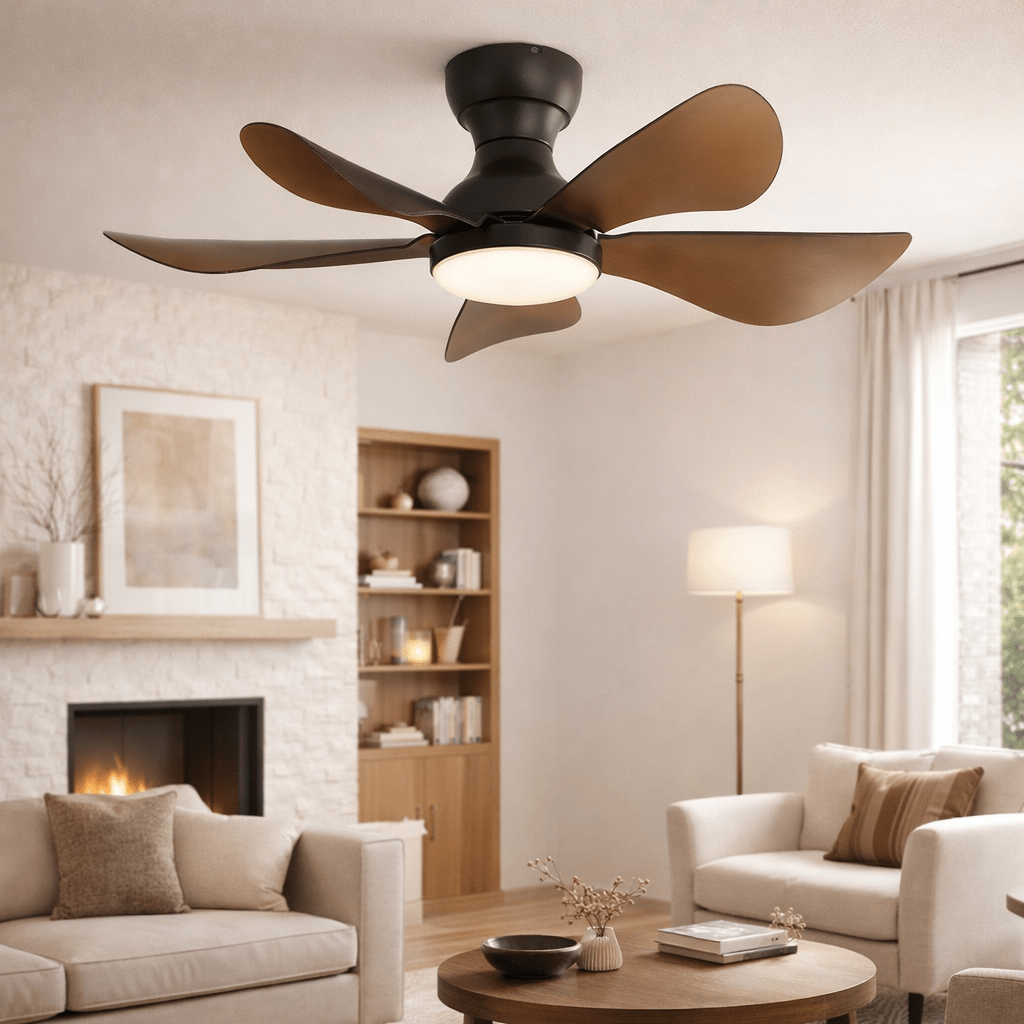 Sigrid | Kompakter Ventilator LED Fernbedienung 74 cm