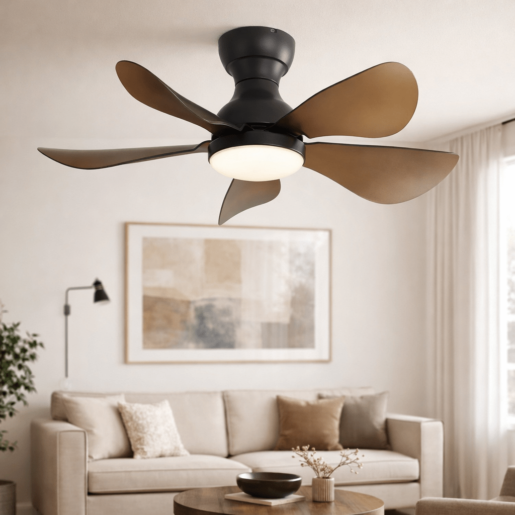 Sigrid | Kompakter Ventilator LED Fernbedienung 74 cm