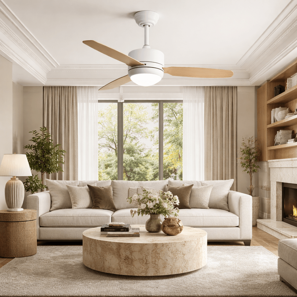 Calisto | Design-Ventilator LED Fernbedienung 117 cm