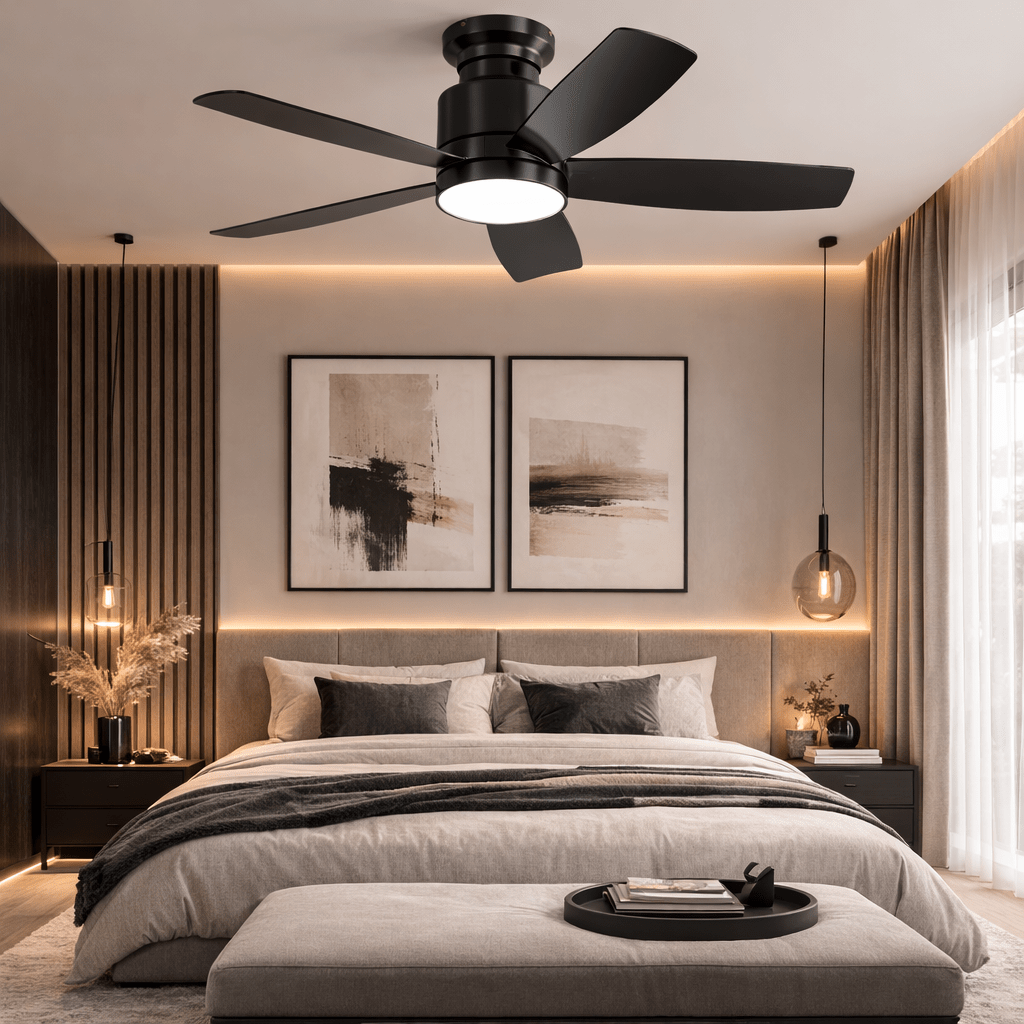 Helix | Moderner Ventilator LED Fernbedienung 107 cm