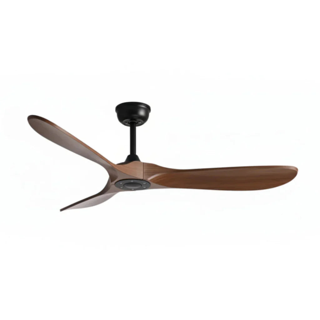 Auster | Vintage-Ventilator Schwarz und dunklem Holz