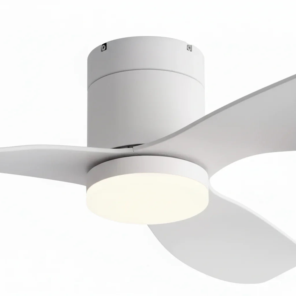 Vega | Ventilator mit integriertem LED Weiß und ABS Weiß