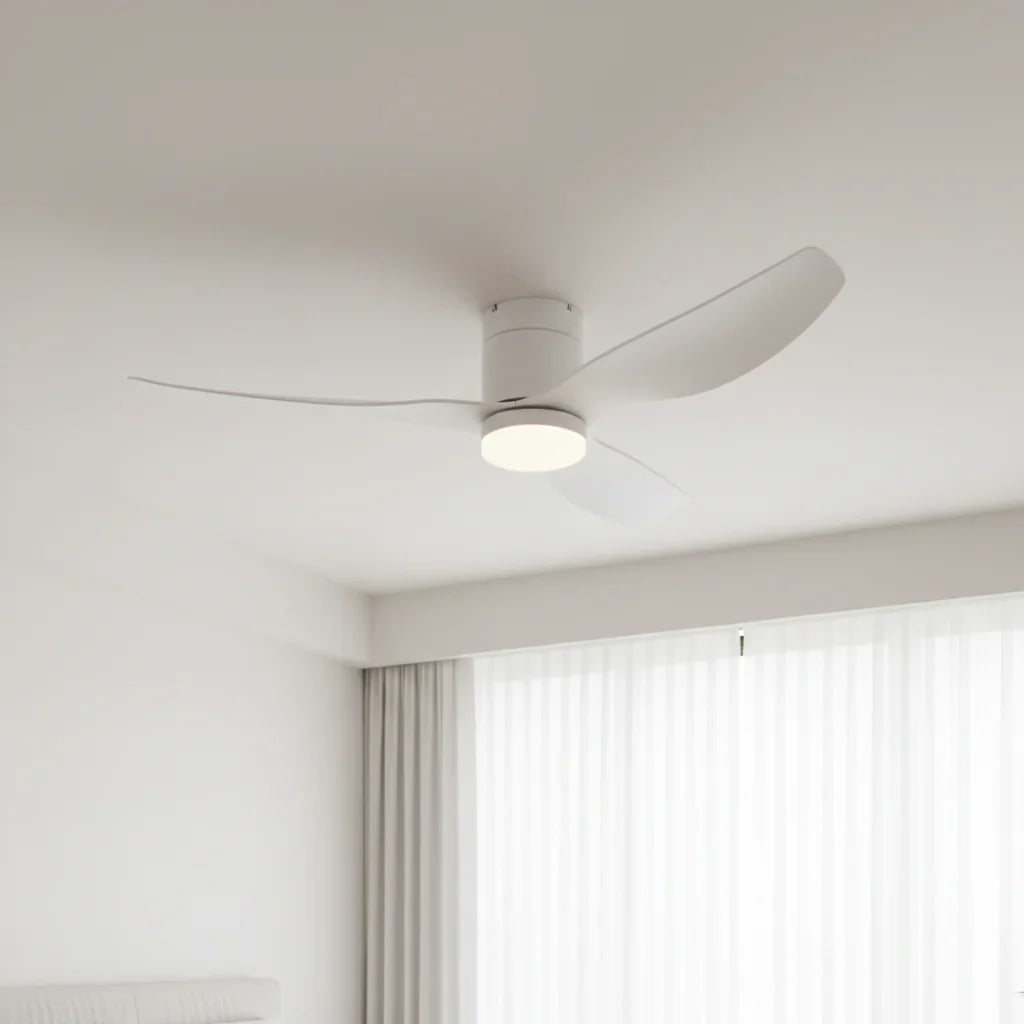 Vega | Ventilator mit integriertem LED Weiß und ABS Weiß