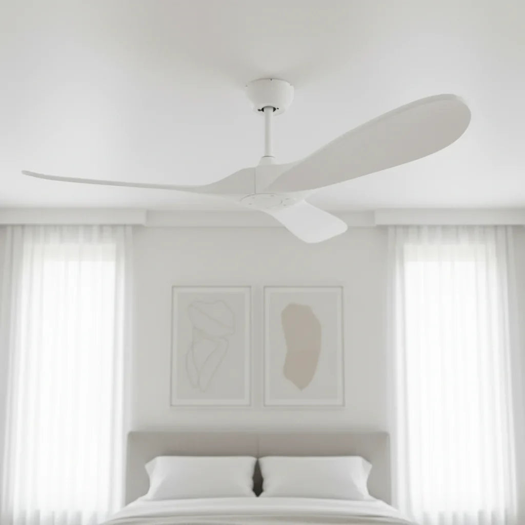 Sirocco | Vintage-Ventilator Weiß und ABS Weiß