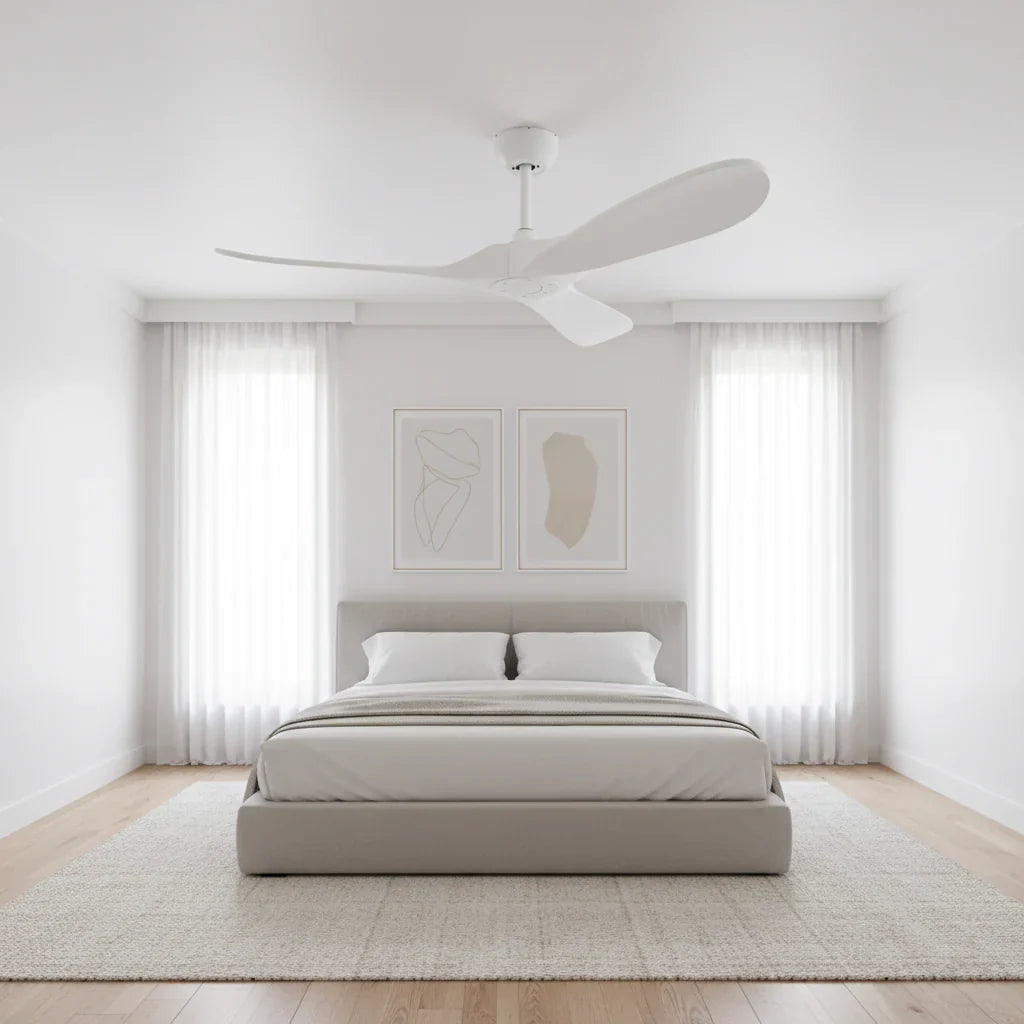 Sirocco | Vintage-Ventilator Weiß und ABS Weiß