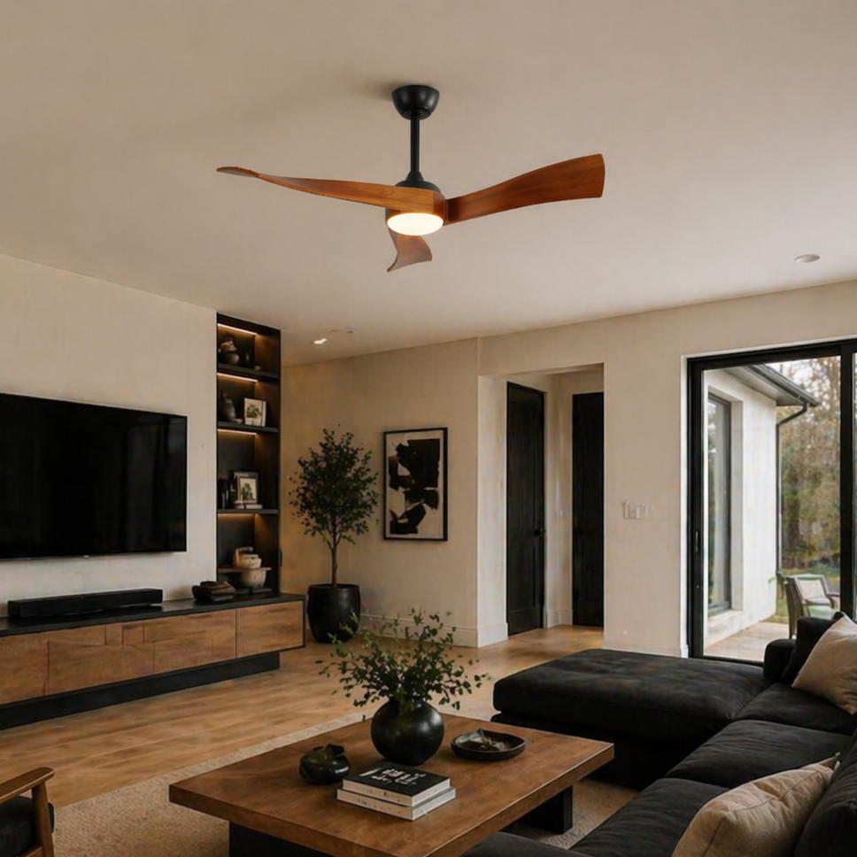 Cygnéo | Nordischer Ventilator LED Fernbedienung 132 cm
